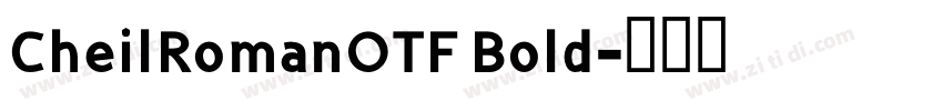 CheilRomanOTF Bold字体转换